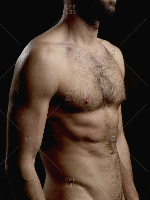 skinny man chest stock photos - OFFSET