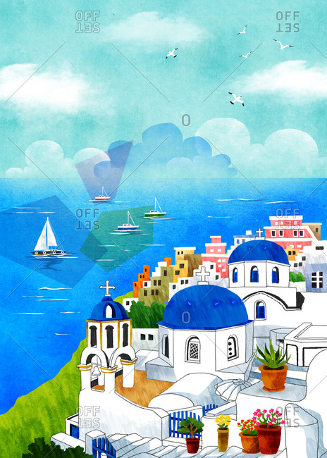 Oia Santorini Greece - Offset Collection