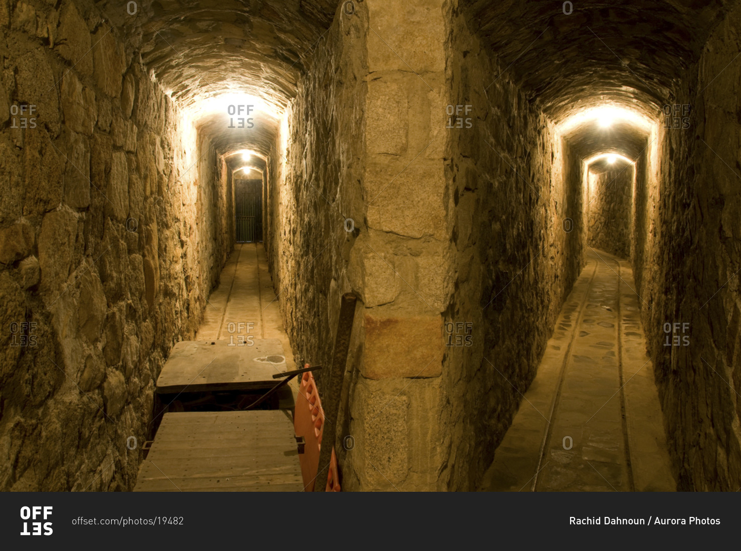 The famous underground tunnels at the Thunderbird Lodge on the east