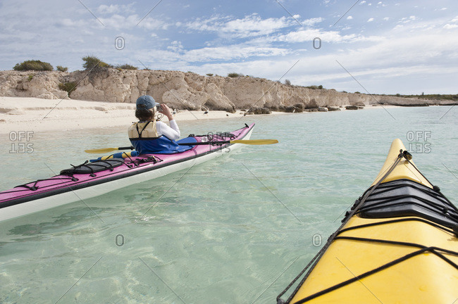 Kayaking, Carmen Island, Bahia de Loreto Parque Nacional, Baja California Sur, Baja California Peninsula, Mexico