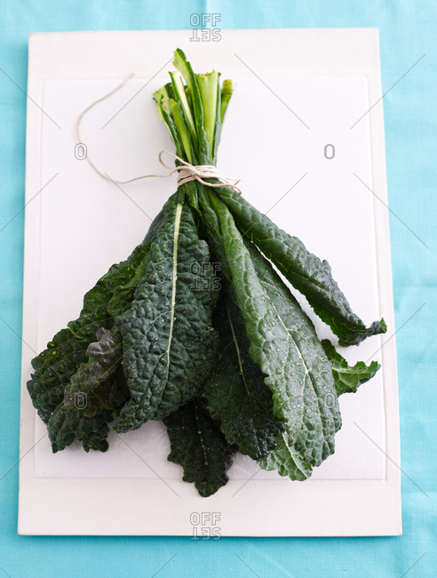 Kale still-life from overhead - Offset