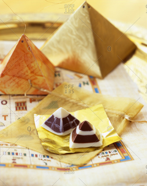 Handmade chocolates in Egyptian style