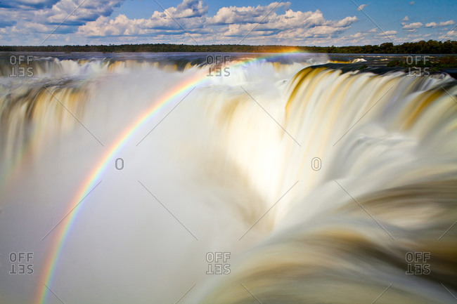 Scenic view of The Devils Throat at Iguazu Falls, Argentina