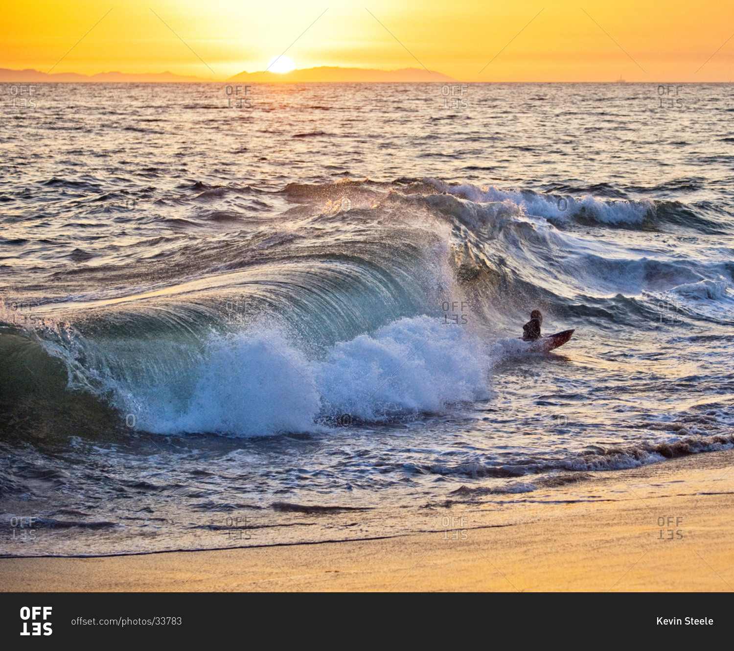 man surfing in dusk