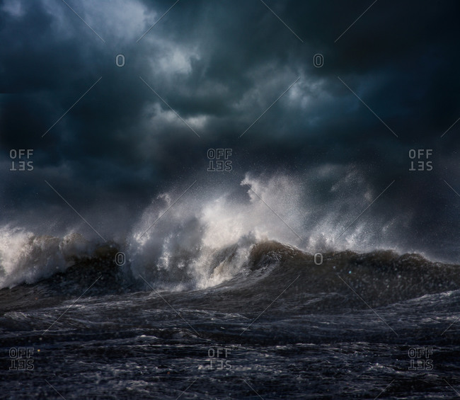 Stormy Waves stock photo - OFFSET