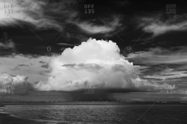 Clouds above the ocean at Ilha Boipeba, Brazil