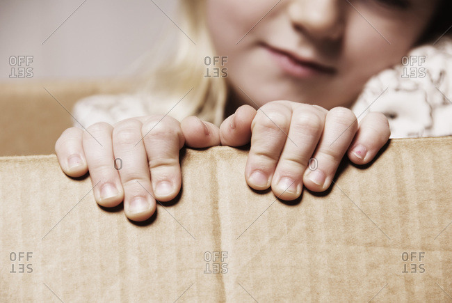 Child in box