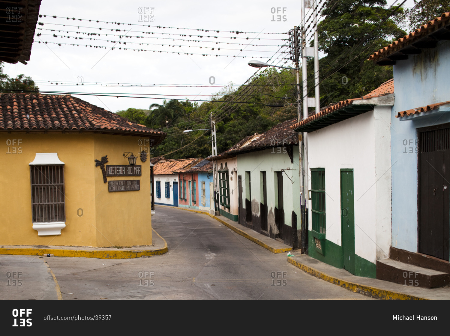 The colorful, colonial streets of choroni, venezuela