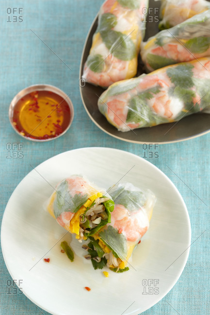 Vietnamese shrimp spring roll