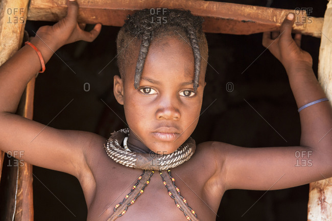 Portrait of Himba girl - Offset