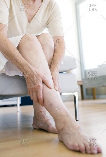 Woman's legs stock photo