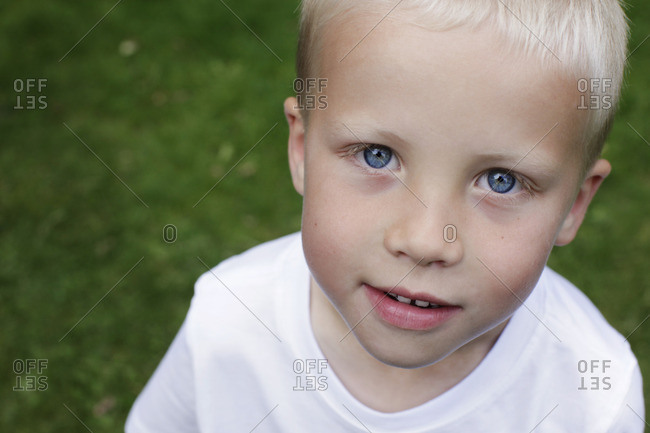 Portrait of a Scandinavian boy