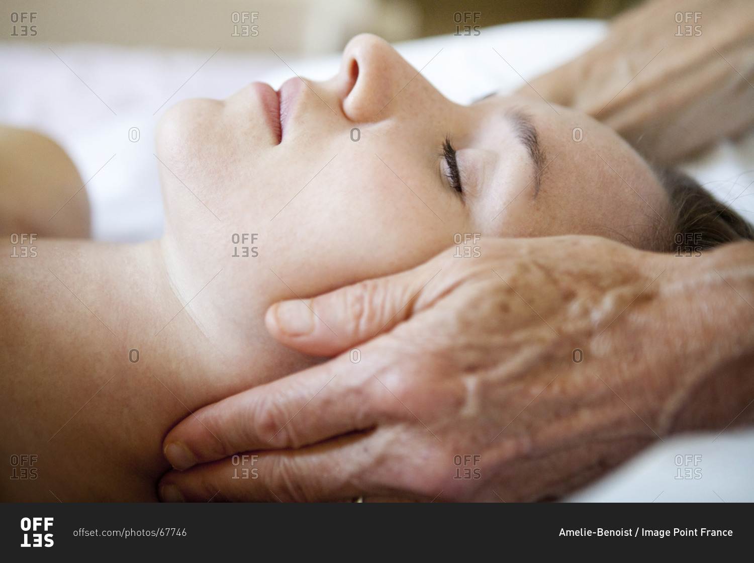 A patient is given a Tao Thai massage