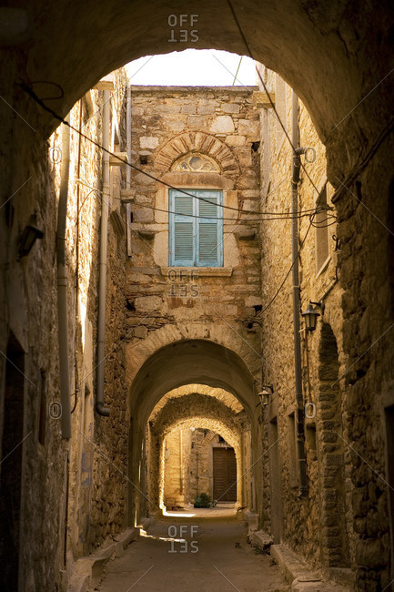 Ruined archway on Chios island