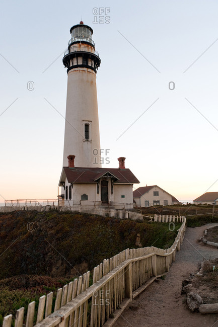 Pigeon Point Lighthouse at twilight