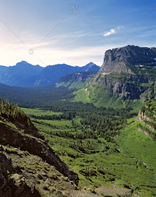Unparalled mountain views in  Glacier NP, Montana