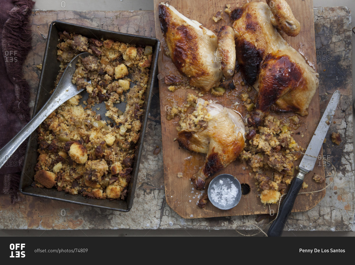 Mexican Thanksgiving Turkey with chorizo, pecan, apple, and corn bread stuffing