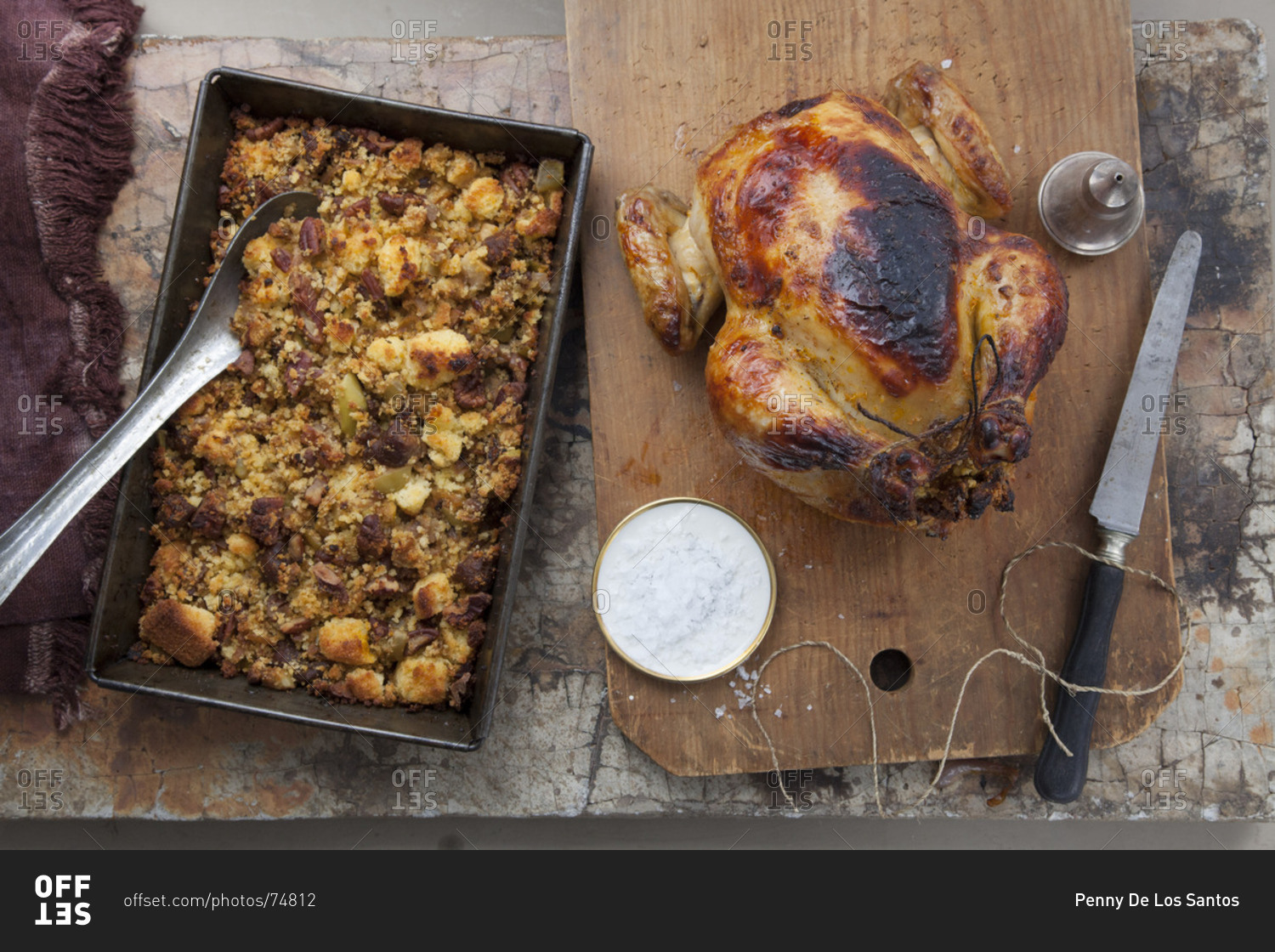 Mexican Thanksgiving Turkey with chorizo, pecan, apple, and corn bread stuffing