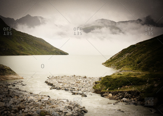 Beautiful foggy landscape - Offset Collection