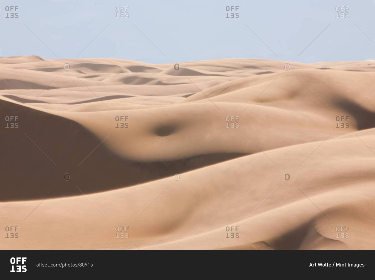 Sand dunes in Namib Desert