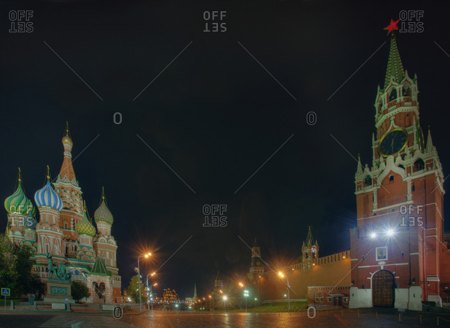 Kremlin, Saint Basil's Cathedral and Red Square, Moscow, Russia