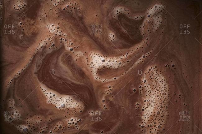 Texture of hot chocolate - Offset