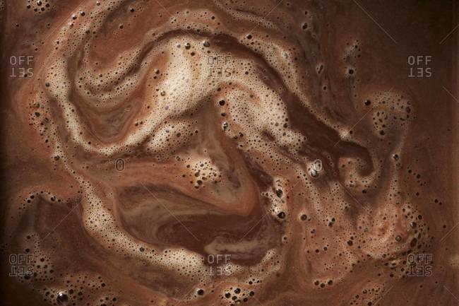 Texture of hot chocolate - Offset