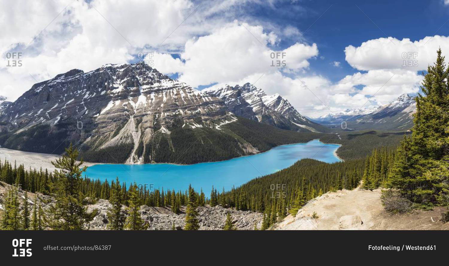 Canada, Alberta, Rocky Mountains, Jasper National Park, Banff National Park, Peyto Lake