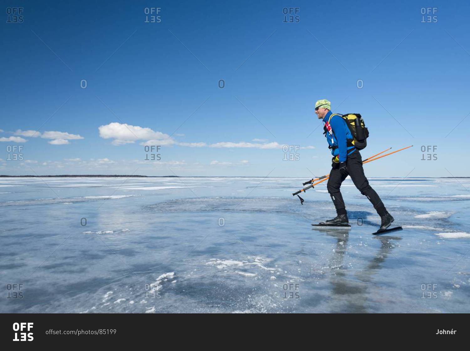 Man long-distance skating, Sweden