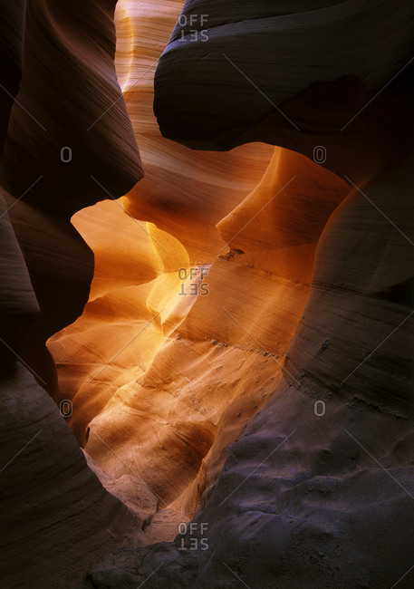 Deep within a mysterious slot canyon in the Arizona wilderness