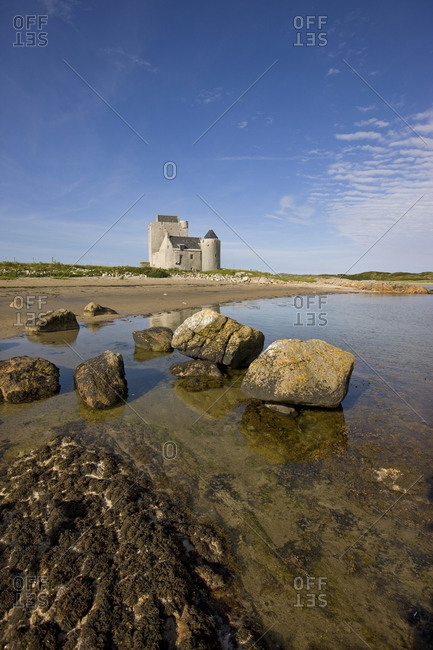 Old Breachacha Castle on shore, Isle of Coll