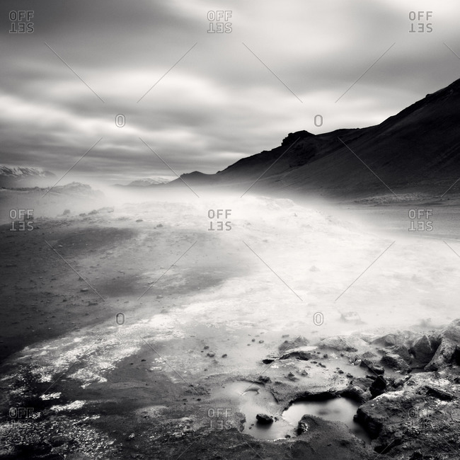 Mist at the foot of Namafjall