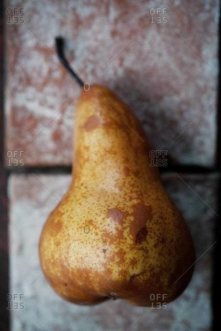 Close up of a pear