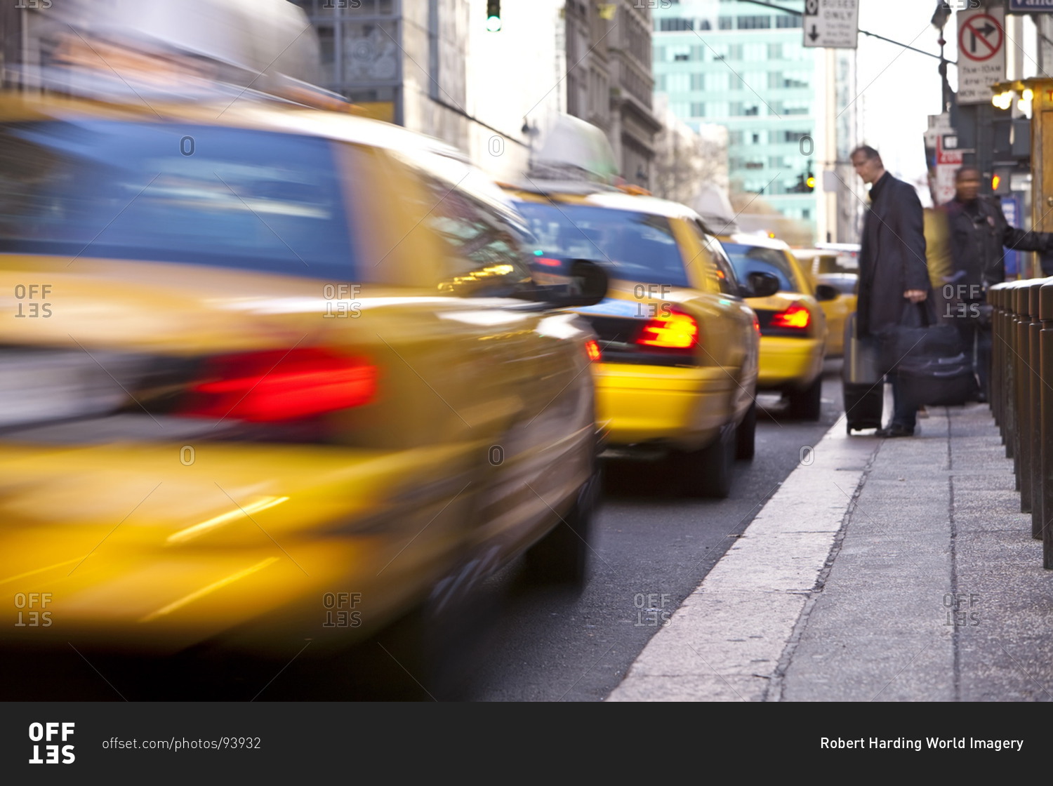Taxi rank outside Grand Central Station, Manhattan, New York City, New York, United States of America, North America