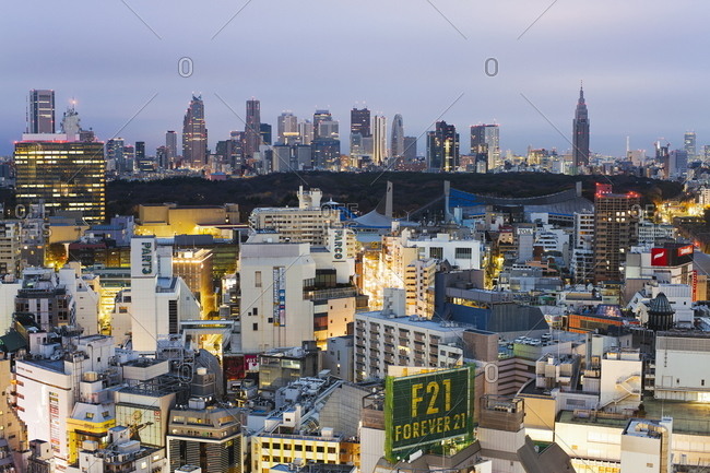 Shinjuku Skyline Stock Photos Offset