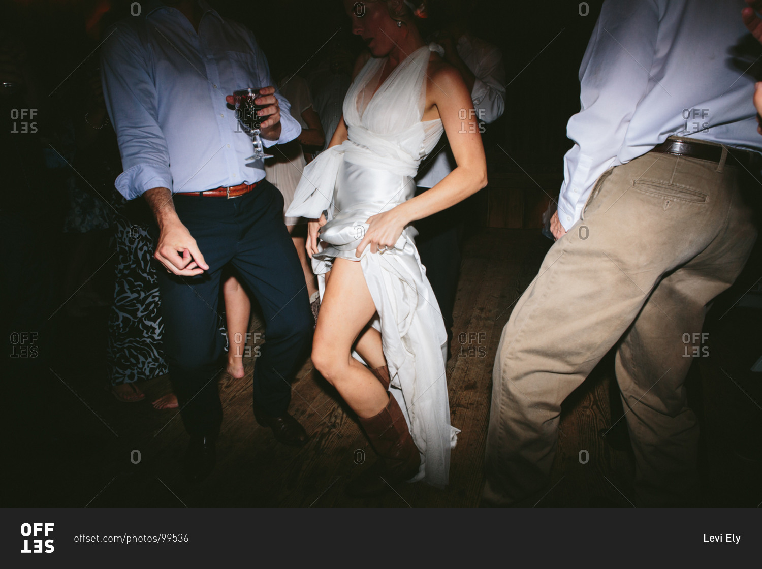 Bride dancing on wedding party