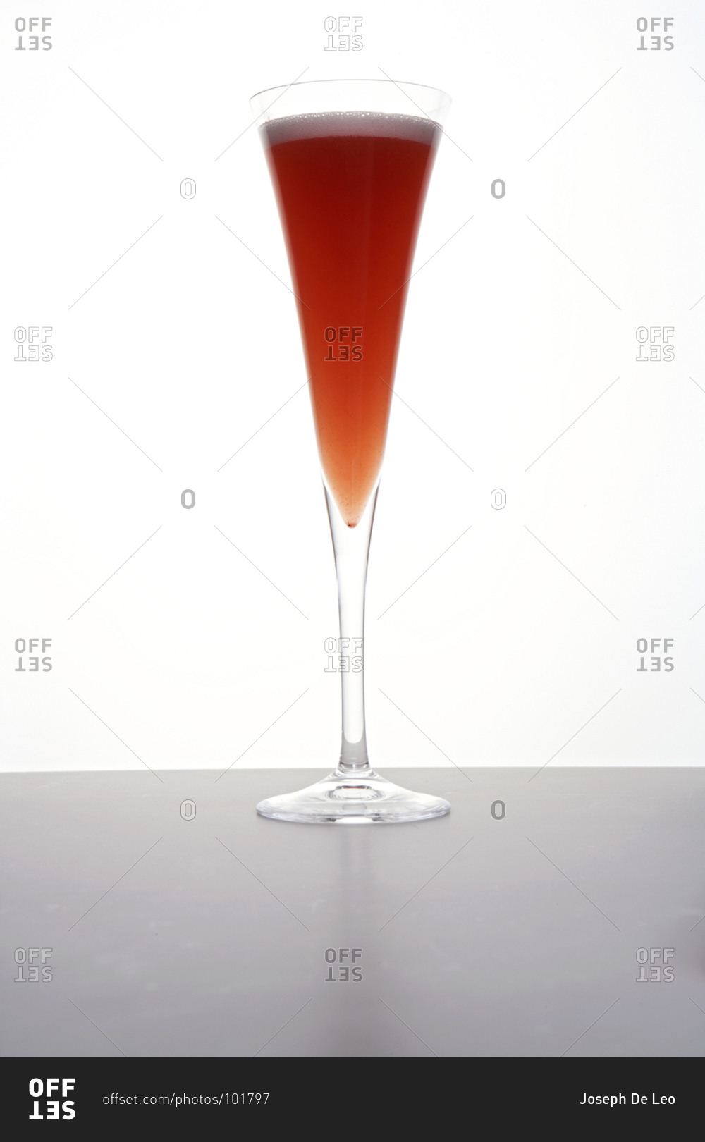 Blood orange mimosa cocktail