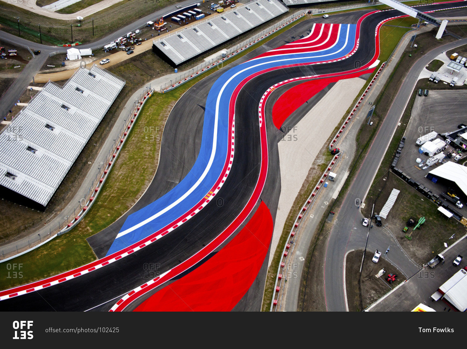 Austin, Texas November 15, 2012 Aerial view of Circuit of the