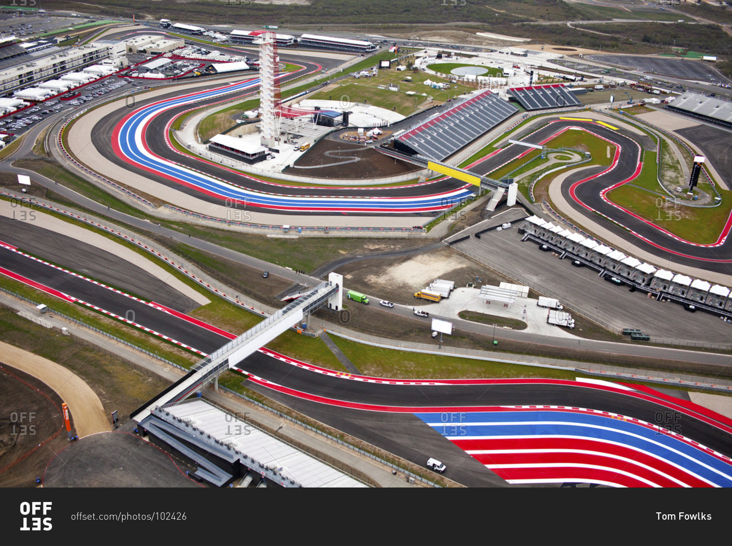 Austin, Texas - November 15, 2012: Aerial View Of Circuit Of The ...