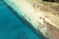 Aerial view of coral reef, Oceania, Palau, Pacific Ocean