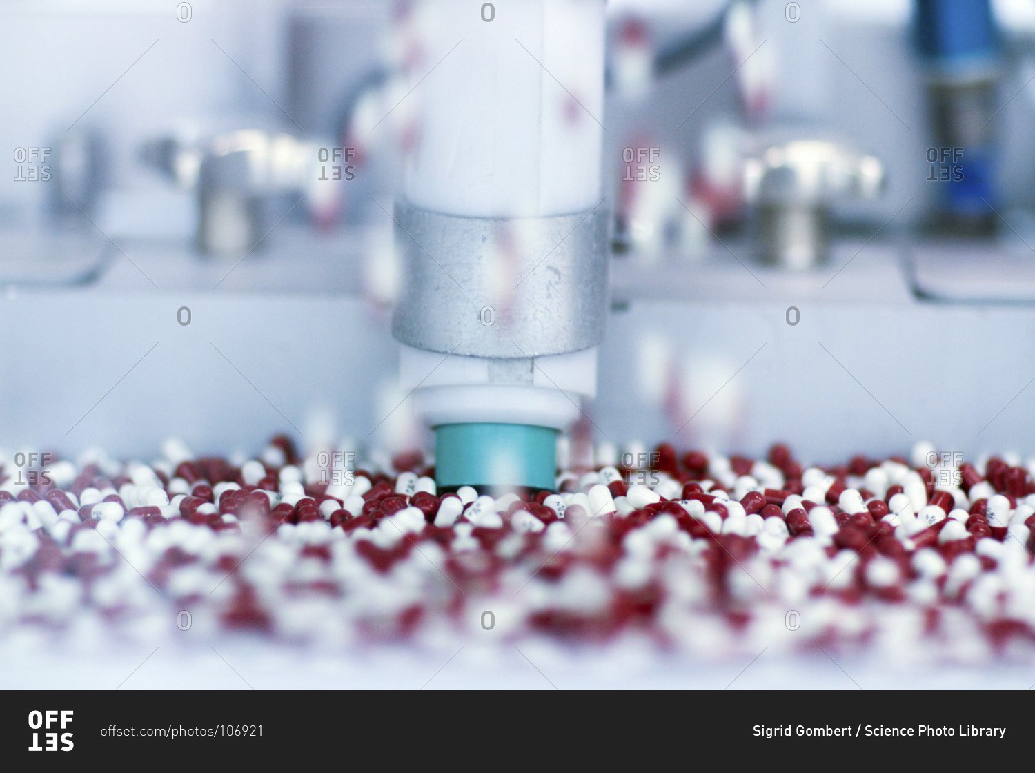 Drugs being produced at a pharmaceutical production plant