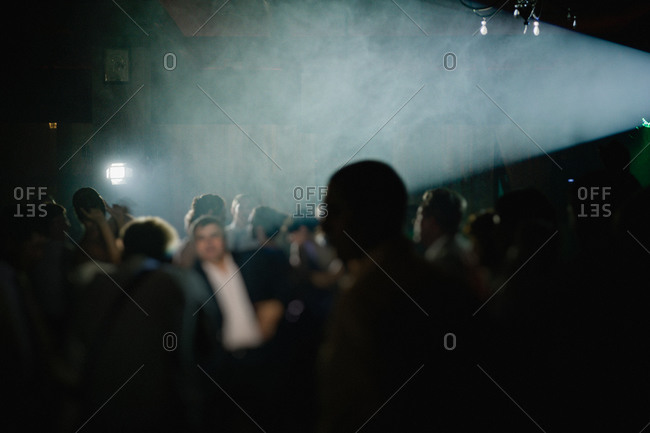 People dancing at a wedding reception