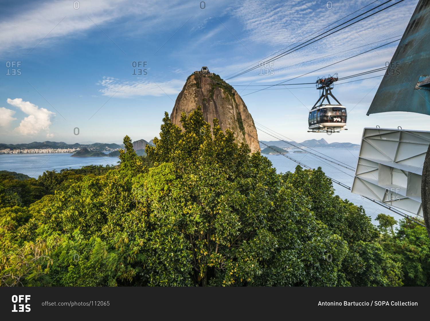 Cable car to the mountain, Rio de Janeiro, Brazil