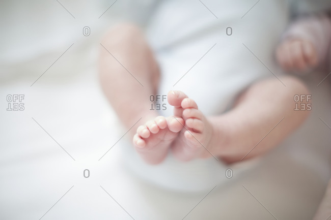 Cute Baby Feet Stock Photo Offset