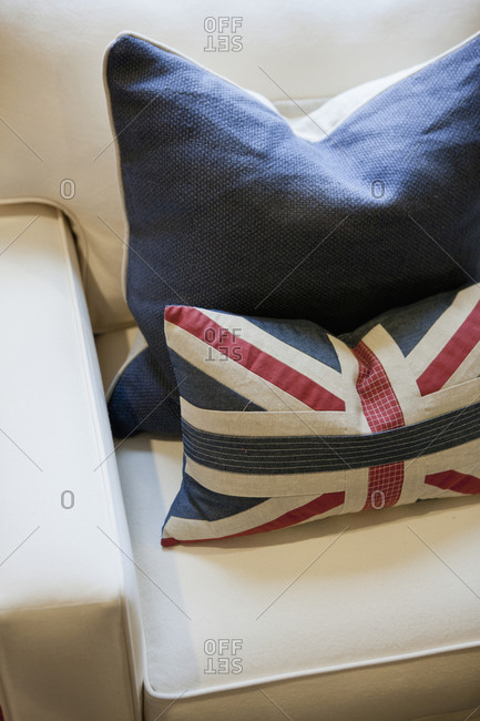 England flag printed on cushion