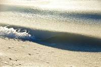 Close up of a breaking wave