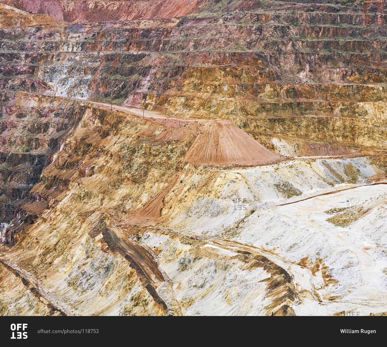 Copper mining pit in Bisbee, Arizona
