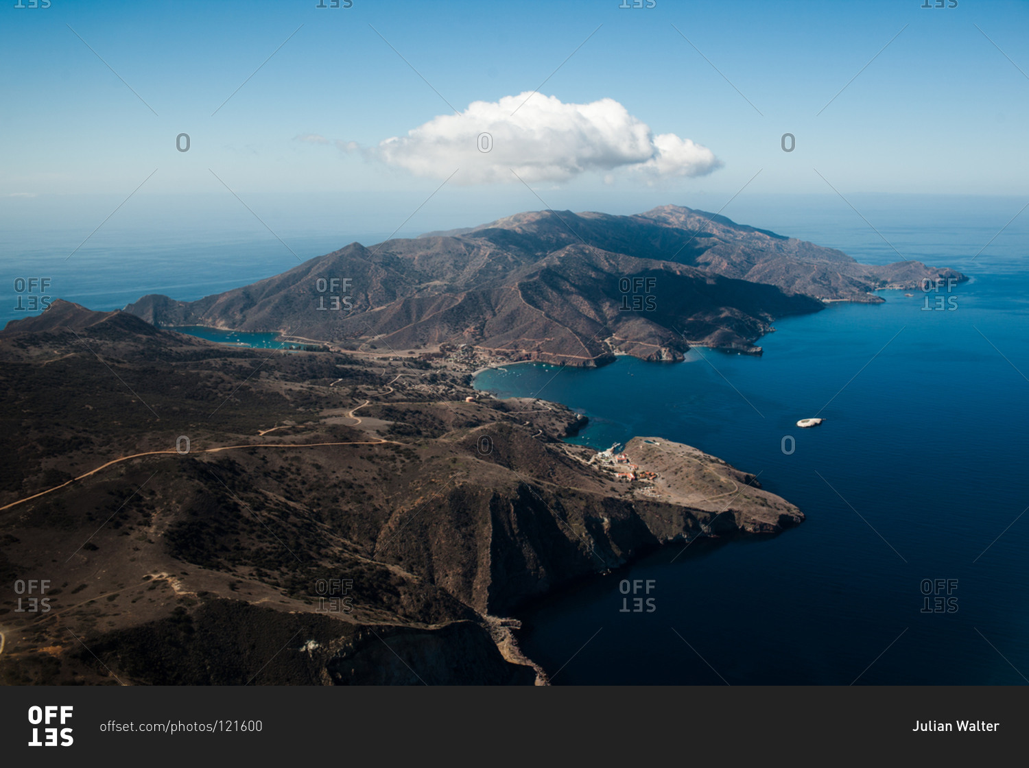 Aerial View Of Santa Catalina Island In California USA Stock Photo   Offset 121600 