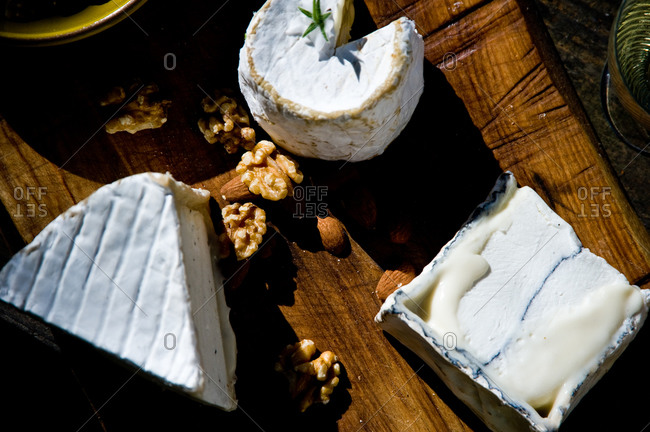 Three kind of organic cheese