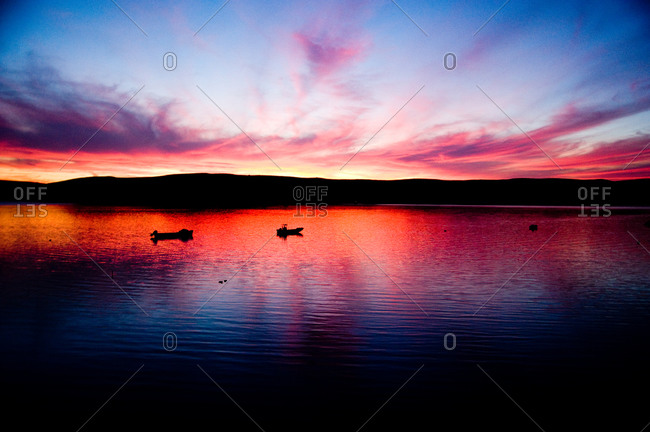 Sunset on Tomales Bay